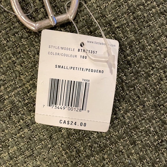 Liz Claiborne Striped fabric belt (sz small) - Picture 4 of 7